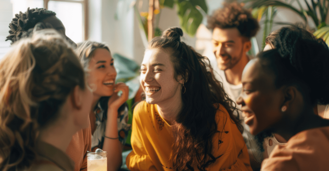 5 people together smiling
